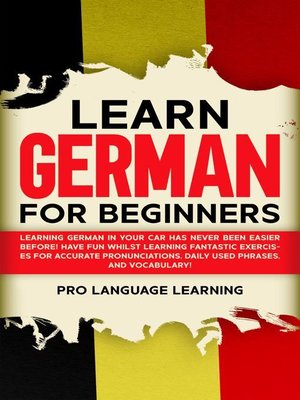 cover image of Learn German for Beginners